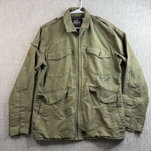 Volcom Scout Jacket Military Style Men's Large 216VP Green Field Jacket
